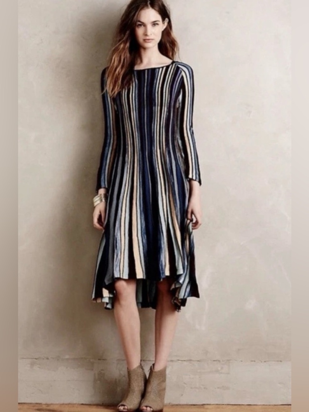 Anthropologie Moth Striped Sweater Dress - Picture 11 of 11